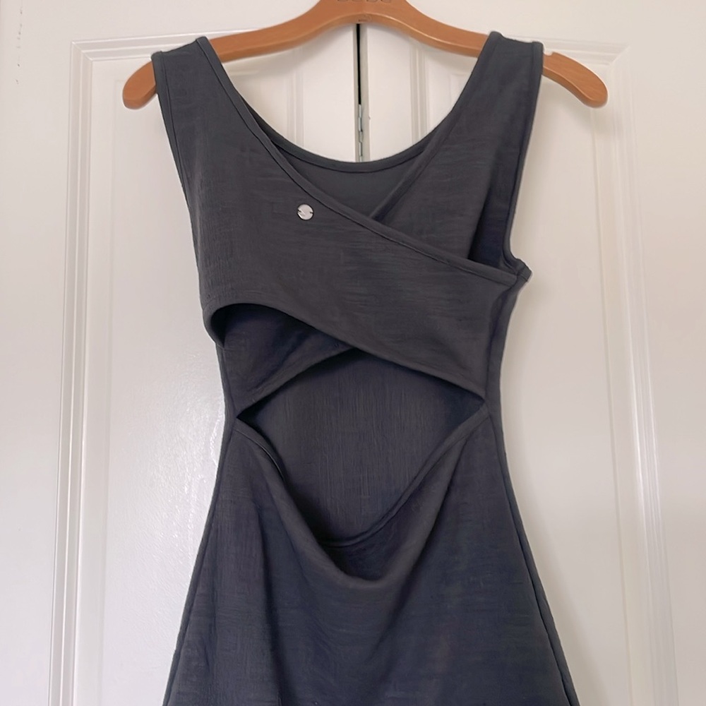 Cutout back mini dress